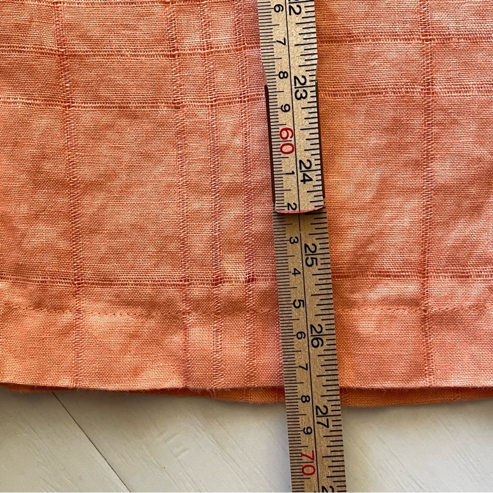 JM Collection Peach Button-Front Lightweight Blouse - Picture 9 of 12